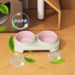 Корма для кота, миска для собаки, чашка для питья, миска для кормления животных, защита шейных позвонков от опрокидывания миски для кота — изображение 2