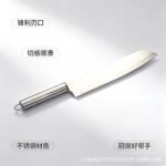 Вся стальная круглая ручка удлиненный фруктовый нож, нержавеющая сталь острая и долговечная, кухонный резак — изображение 2