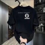 Мужская одежда высокого качества American Man Корейская версия Летние свободные хлопчатобумажные воротнички ins с короткими рукавами t — изображение 3