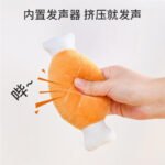 Домашние животные собачьи игрушки Укус эмуляция плюшевый звук куриные ножки привет скручивание зубов щенки игрушки принадлежности — изображение 4