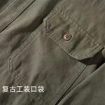 Новый ретро - американский костюм для отдыха рубашка мужской кардиган пальто с цветной наклейкой, блузка с длинными рукавами. — изображение 3