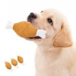 Домашние животные собачьи игрушки Укус эмуляция плюшевый звук куриные ножки привет скручивание зубов щенки игрушки принадлежности — изображение 2