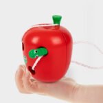 Трансграничная детская деревянная веревка игры насекомые едят фрукты носите шнур ребенок тонкие движения тренировки утренние головоломки игрушки — изображение 4