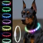 Трансграничные спотовые LED домашние животные светящиеся зарядные ошейники ослепительные светящиеся собачьи веревки светящиеся ошейники светящиеся ошейники — изображение 6