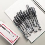 Сильная нейтральная ручка S84 полностью шприц очень тонкая 0,38 мм финансовая подпись черная офисная углеродная ручка оптовая — изображение 2
