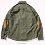 Новый ретро - американский костюм для отдыха рубашка мужской кардиган пальто с цветной наклейкой, блузка с длинными рукавами. — изображение 4