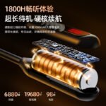 Беспроводная гарнитура Bluetooth Bt-8 Спортивный висящий тип шеи Плагинная карта Большая мощность Цифровой дисплей Снижение шума Трансграничная фабрика Новая модель — изображение 3