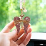 Европейские и американские автомобили зеркала заднего вида подвеска Ангельские крылья подвеска декоративный дрель подвеска автомобильный интерьер подвеска — изображение 4