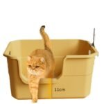 Большой утолщенный кошачий котенок, закрытый от внешнего брызг, полностью открытый, полузакрытый котенок Мэн, большой котенок для кошачьего дерьма. — изображение 5