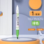 Маленькая двуглавая ручка 0.5 мм тонкая головка 1 мм толстая учительская доска — изображение 16