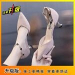 Голые каблуки 5cm женские тонкие и пряжка полые сандалии в новом варианте весна - осень 2025 — изображение 7