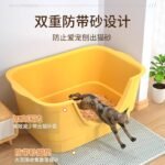 Большой утолщенный кошачий котенок, закрытый от внешнего брызг, полностью открытый, полузакрытый котенок Мэн, большой котенок для кошачьего дерьма. — изображение 4