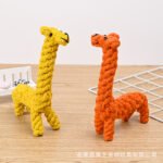 Домашние животные игрушки собаки игрушки грызть зубы игрушки щенки игрушки игрушки хлопчатобумажные веревки вязать жирафы игрушки оптом