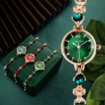 Новые изумрудные женские часы легкие модные женские часы женские часы подарки студентам водонепроницаемые часы